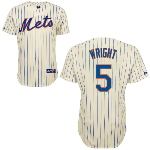 David Wright #5 Youth Baseball Jersey-New York Mets Authentic Home White Cool Base MLB Jersey